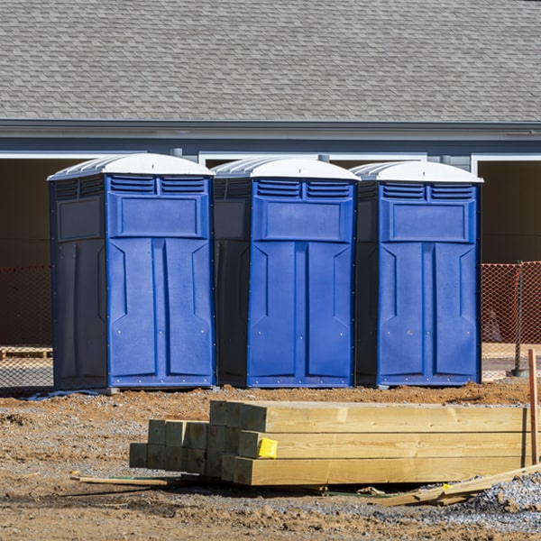 how can i report damages or issues with the porta potties during my rental period in Poland IN